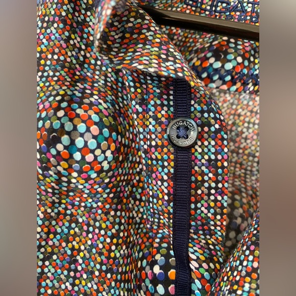 Bugatchi Shaped Fit Long Sleeve Print Button-Up Shirt Print. M. - Picture 5 of 11